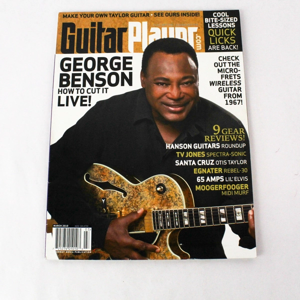 Guitar Player Magazine March 2010 George Benson Otis Taylor Atreyu Will Sergeant