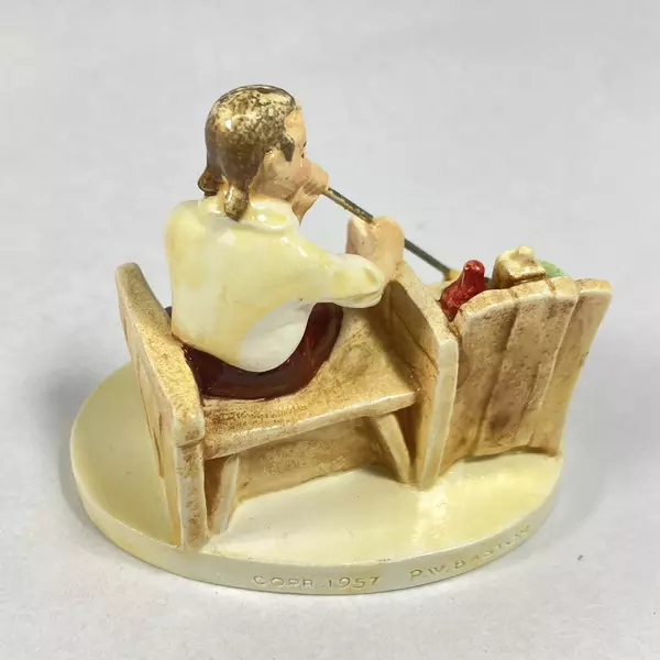 Vintage 1957 Sebastian Miniature Colonial Glass Blower Figurine #6216 Boxed
