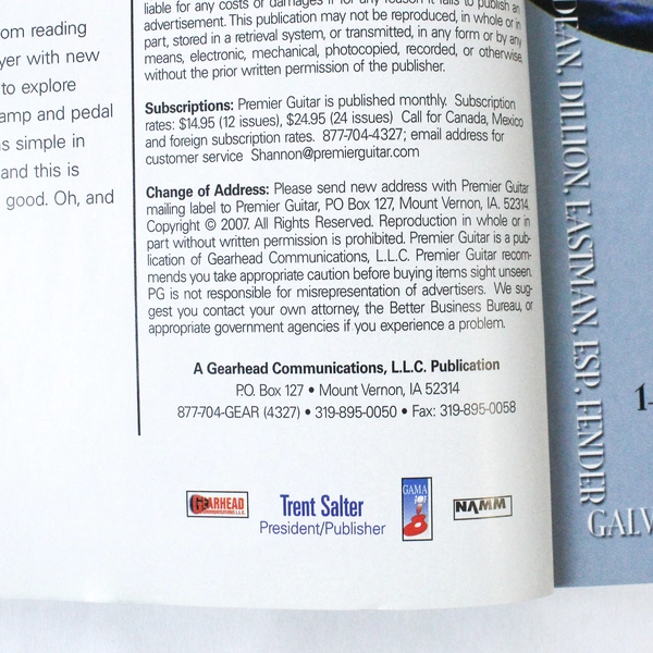 Premier Guitar Magazine June 2007 G&L Guitars Dave Rogers Greg Howe