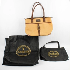 Baseballism Tan Glove Leather Women's Shoulder Bag Purse Plus Two Totes