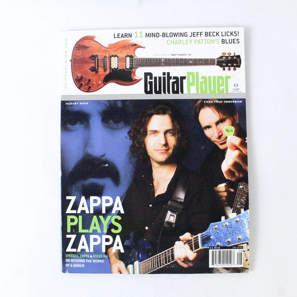 Guitar Player Magazine August 2006 Zappa Plays Zappa Charley Patton Steve Vai