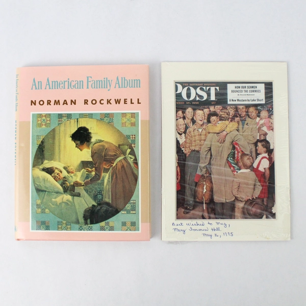 American Family Album by Ariel Books (1993, Hardcover) & Matching Postcard