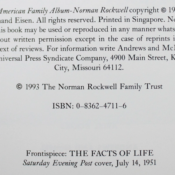 American Family Album by Ariel Books (1993, Hardcover) & Matching Postcard