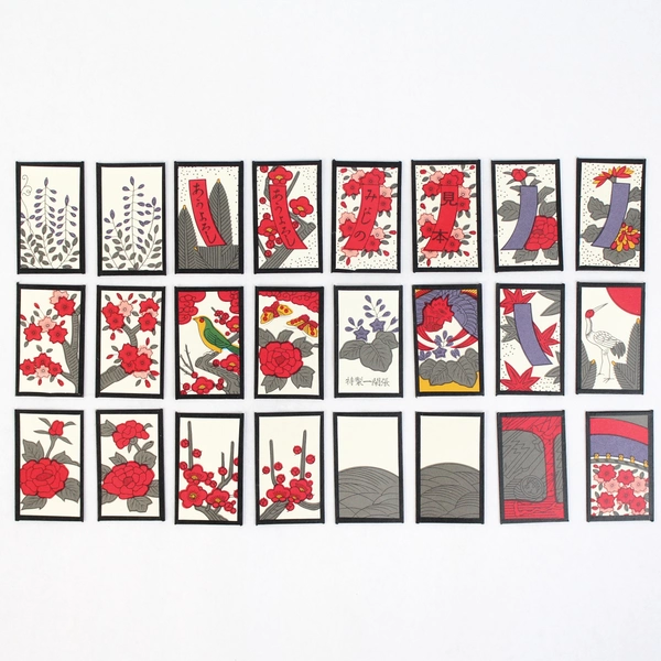 Incomplete Deck Of 48 Japanese Hanafuda Tengu Playing Cards 