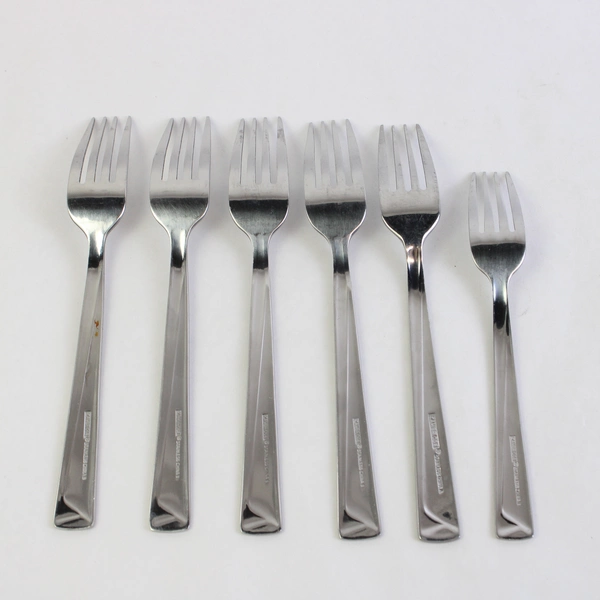 Lot of 6 Cambridge Flatware Diego Sand (Stainless) 5 Regular Forks & Salad Fork