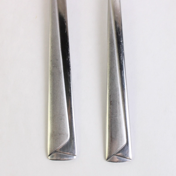 Lot of 6 Cambridge Flatware Diego Sand (Stainless) 5 Regular Forks & Salad Fork