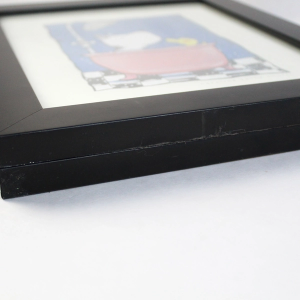 Lot of 2 Framed Prints by Caroline Jayne Church Bathroom Animal Illustrations