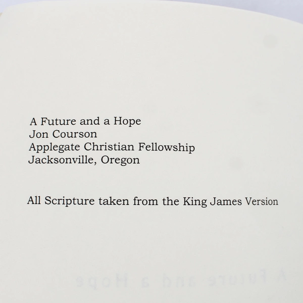 A Future and a Hope Sermons of Comfort Seasons of Confusion by Jon Courson