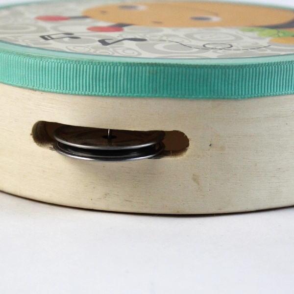 Maison Battat Bee-Themed Wooden Tambourine Music Toy