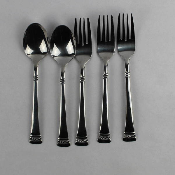 Lot of 5 Cambridge Flatware Dambury Mirror Stainless 3 Salad Forks 2 Teaspoons
