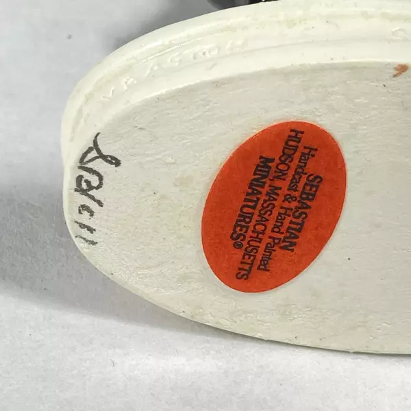 1981 Sebastian Ichabod Crane Miniature Figurine with Box & Leaflet 3.5"