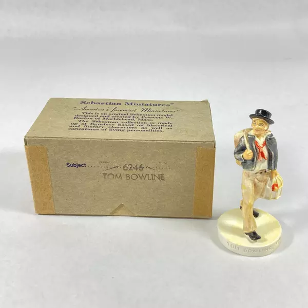 Vintage 1959 Sebastian Miniature Figurine Tom Bowline #6246 with Box