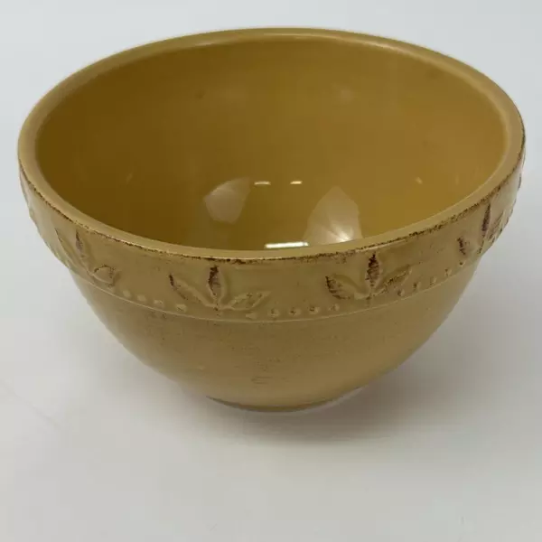 Signature Debbie Segura Sorrento 6" Mustard Round Cereal Bowl