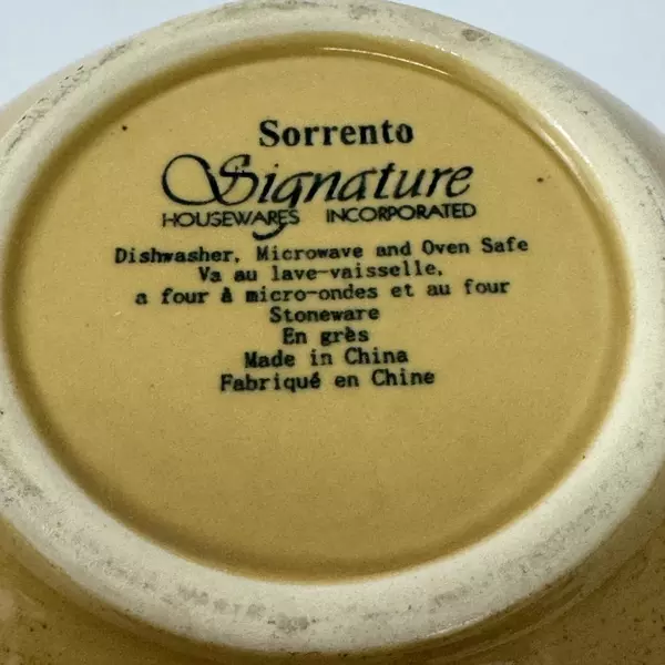 Signature Debbie Segura Sorrento 6" Mustard Round Cereal Bowl