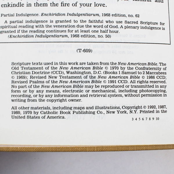 Saint Joseph Edition New American Bible Illustrated Hardcover