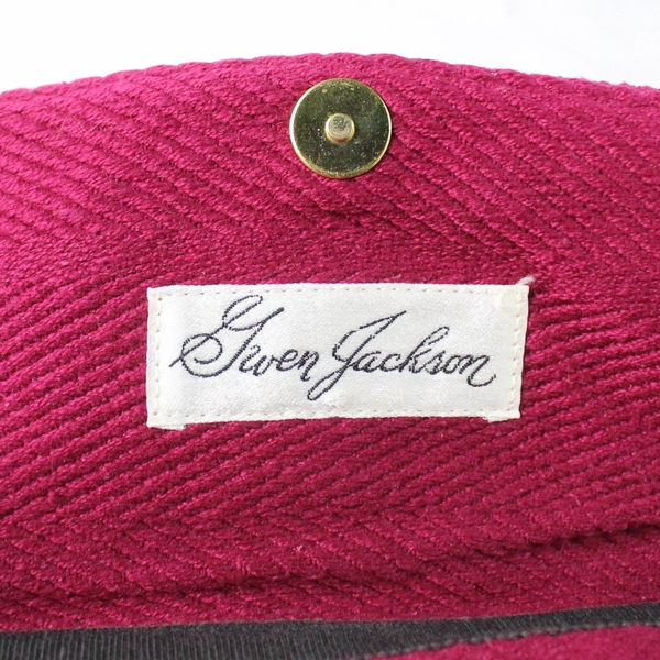 Vintage Gwen Jackson Magenta Pink Crossbody Bag Women's Purse Flawed