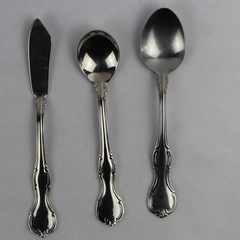 Lot of 3 Cambridge Flatware Melinda Stainless 2 Spoons & 1 Butter Knife