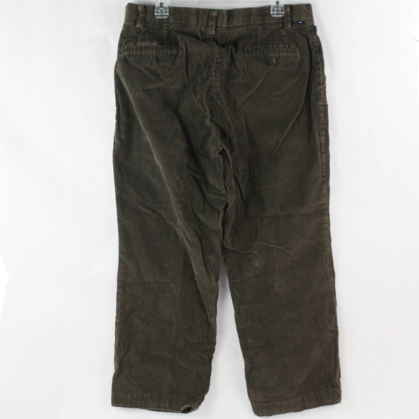 Dockers D3 Brown Corduroy Pants W36 L29 Men's Flat Front Good Condition