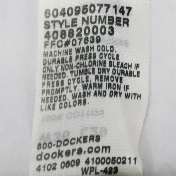 Dockers D3 Brown Corduroy Pants W36 L29 Men's Flat Front Good Condition