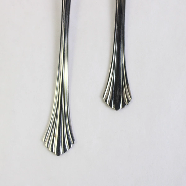 Lot of 5 Cambridge Flatware Tracy (Stainless) 4 Cocktail Forks & Iced Tea Spoon