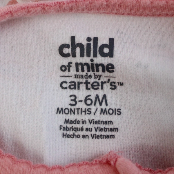  Child Of Mine Carters Baby Girl Footed Sleeper 3-6M Whales Snaps