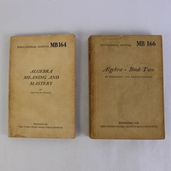 Vintage Lot of 2 Education Manuals For the US Armed Forces Institute MB164 MB166