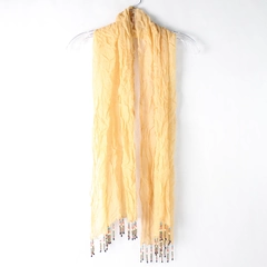 Sterling Styles Sheer Beaded Women's Scarf Fashion Accessory Flawed