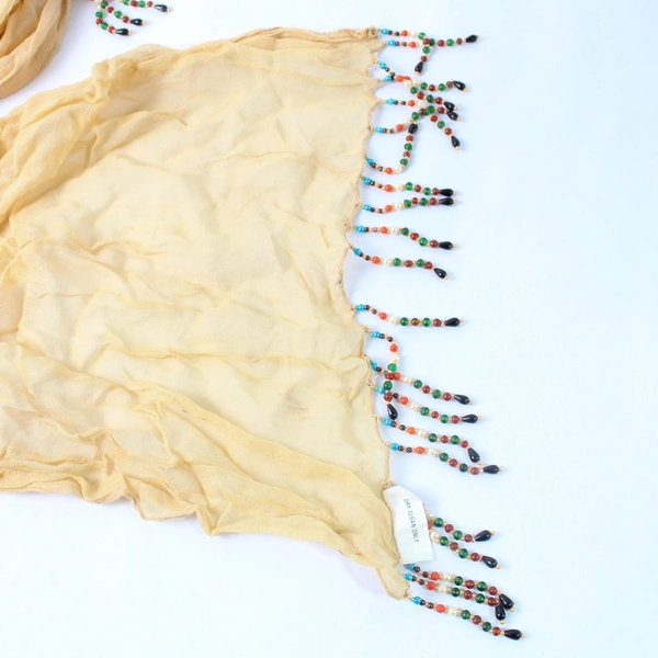 Sterling Styles Sheer Beaded Women's Scarf Fashion Accessory Flawed