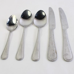 Lot of 5 International Silver Flatware Adventure (Stainless) 3 Spoons & 2 Knives