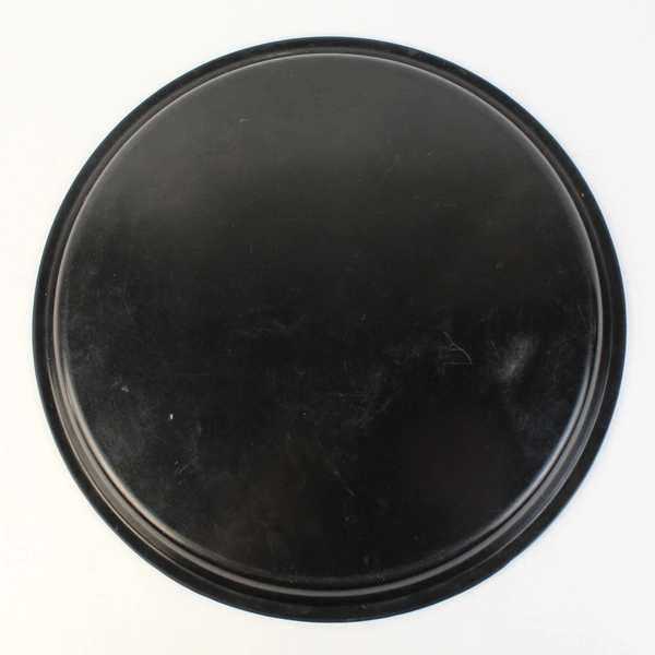 Vintage MCM Hand Painted Round Lacquer Platter Floral Pattern 13.5 Inch