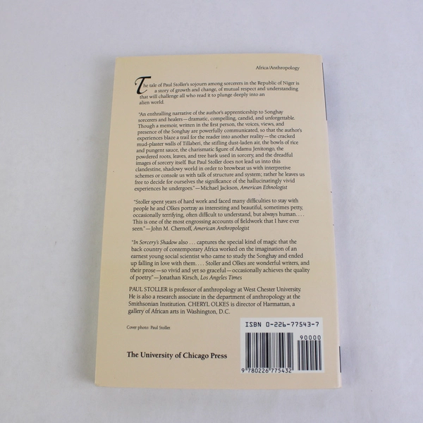 In Sorcery's Shadow A Memoir Paul Stoller Cheryl Olkes 1989 Paperback