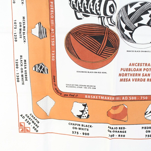 2015 Edge Of The Cedars State Park Museum Souvenir Bandana Scarf 21" x 21"