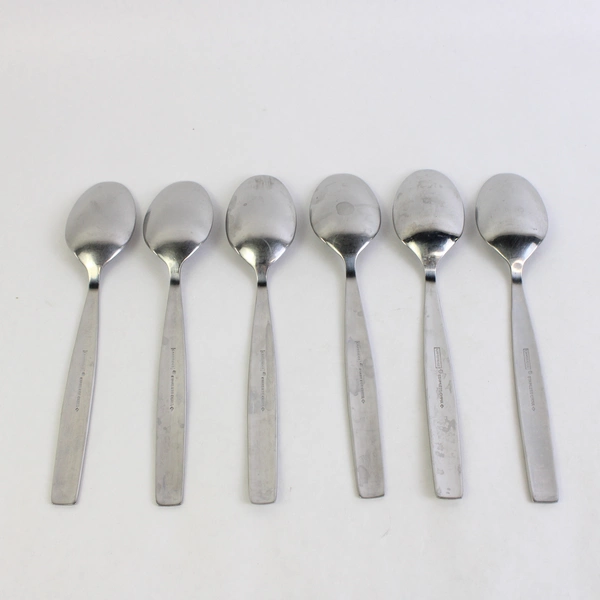Lot Of 6 Cambridge Flatware Kiona Sand (Stainless) Soup Spoons