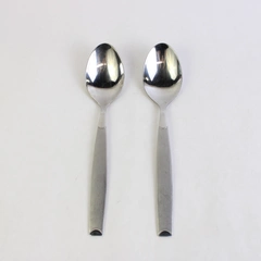 Lot Of 2 Cambridge Flatware Kiona Sand (Stainless) Serving Spoons