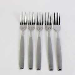 Lot Of 5 Cambridge Flatware Kiona Sand Stainless Regular Forks
