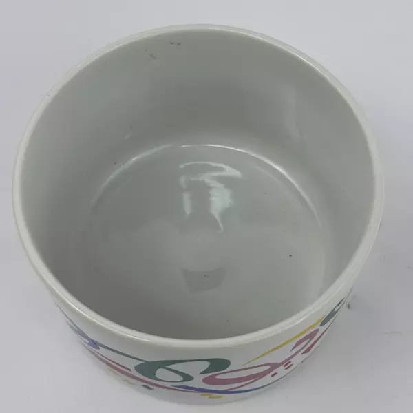 Vintage FTD Ceramic Bowl Ribbons and Confetti