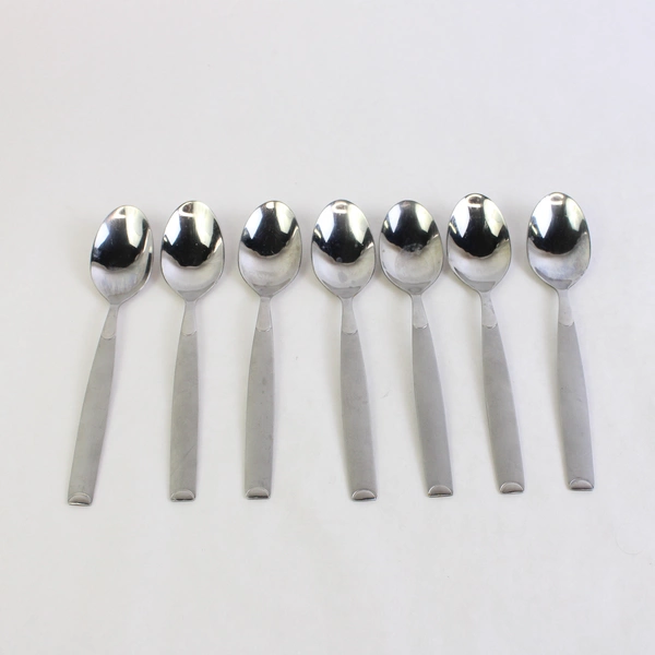 Lot Of 7 Cambridge Flatware Kiona Sand (Stainless) Soup Spoons