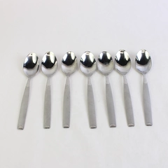 Lot Of 7 Cambridge Flatware Kiona Sand (Stainless) Soup Spoons
