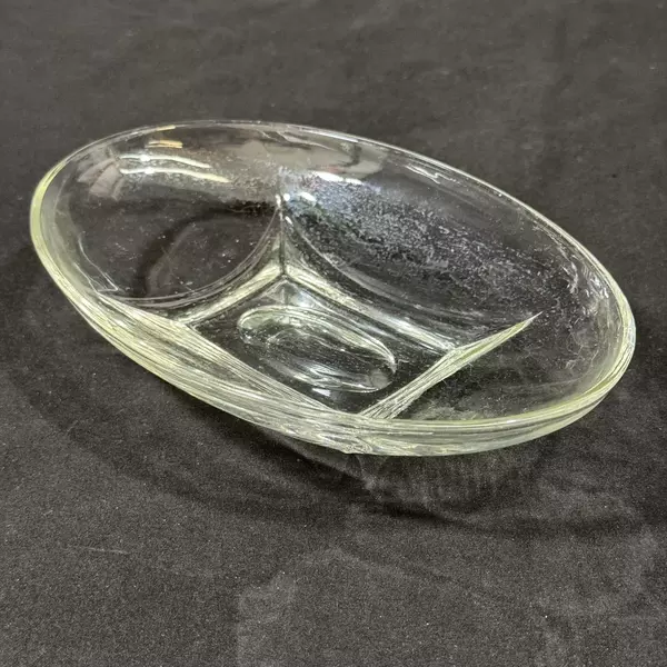 Vintage Hazel Atlas Colony 8" Clear Oval Glass Bowl