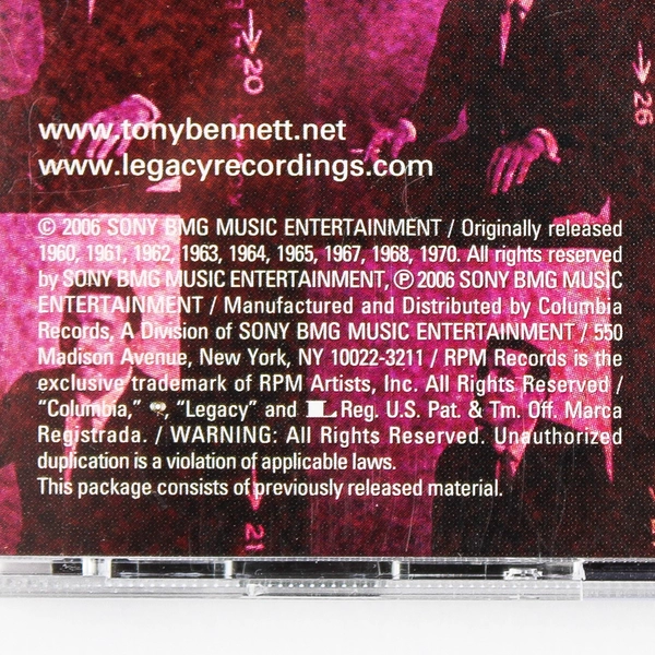 Greatest Hits of the '60s Tony Bennett CD 2006 Sony BMG