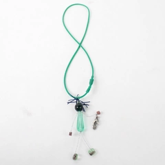 Sand Lake Designs Dude Charming Glass Bead Necklace Silicone Cord