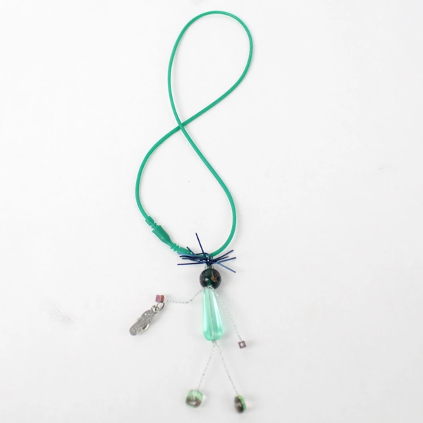 Sand Lake Designs Dude Charming Glass Bead Necklace Silicone Cord