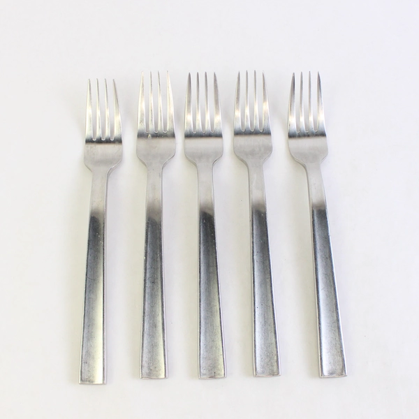 Lot of 5 Cambridge Destiny Dinner Forks, 8.25" Stainless Flatware
