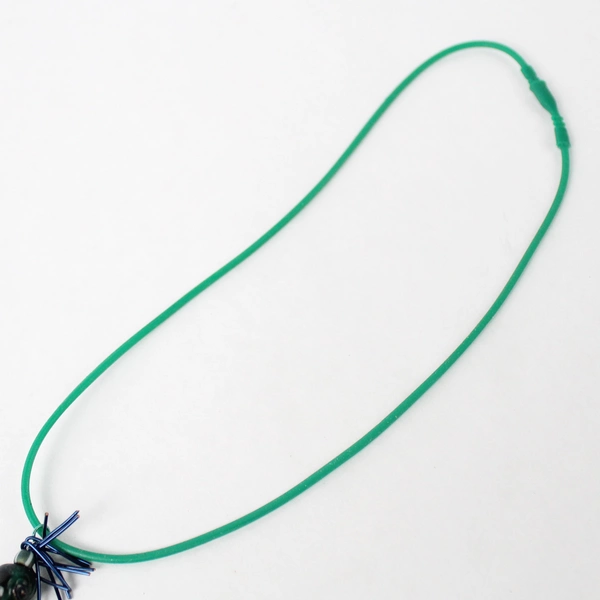 Sand Lake Designs Dude Charming Glass Bead Necklace Silicone Cord