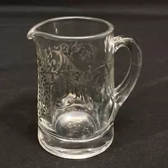 Vintage Sterling Silver Overlay Creamer with Scroll & Vase Design 3.75"