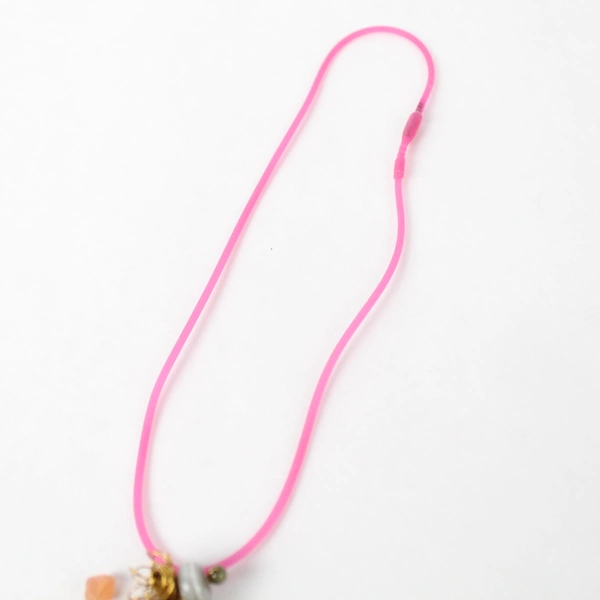 Sand Lake Designs Auntie Agate Stone Beads Necklace Silicone Cord