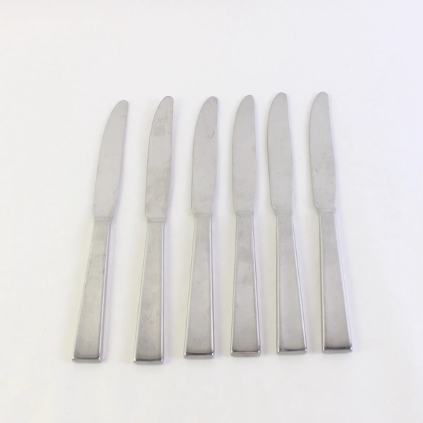 Lot of 6 Cambridge Destiny Dinner Knives, 9.5" Stainless Flatware