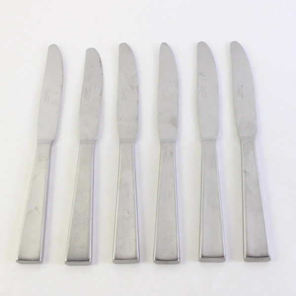Lot of 6 Cambridge Destiny Dinner Knives, 9.5" Stainless Flatware