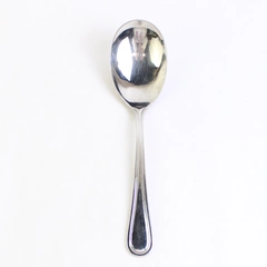 Update International Regency Solid Casserole Serving Spoon, 8 7/8" Stainless 