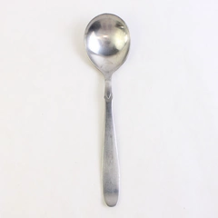 Ekco Lady Juliana Gero Round Soup Spoon, 6.5" Stainless Steel